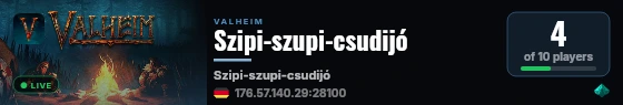Szipi-szupi-csudijó live status badge