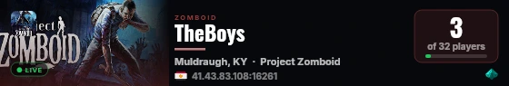 TheBoys live status badge