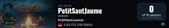 PetitSantJaume live status badge