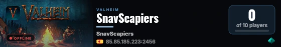SnavScapiers live status badge