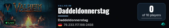 Daddeldonnerstag live status badge