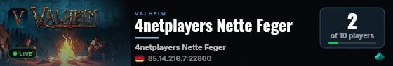 4netplayers Nette Feger live status badge