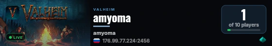 amyoma live status badge