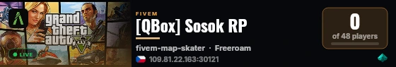 [QBox] Sosok RP live status badge