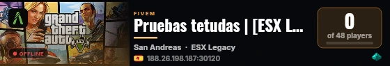 Pruebas tetudas | [ESX Legacy] live status badge