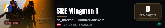 SRE Wingman 1 live status badge