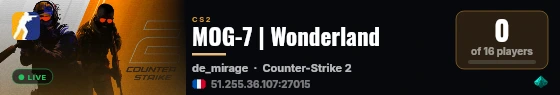MOG-7 | Wonderland live status badge