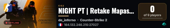 NIGHT PT | Retake Mapas Oficiais #9 | Skins Grátis live status badge