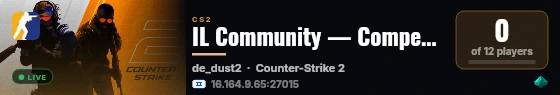 IL Community — Competitive live status badge