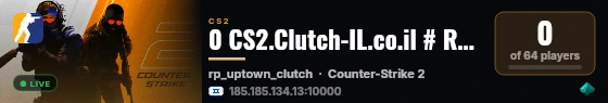 0 CS2.Clutch-IL.co.il # RolePlay live status badge