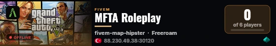 MFTA Roleplay live status badge