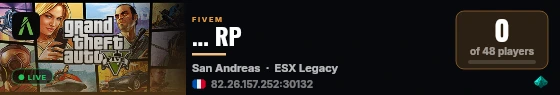 ... RP live status badge