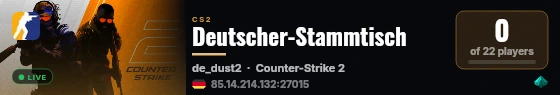 Deutscher-Stammtisch live status badge