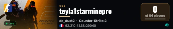 teyla1starminepro live status badge