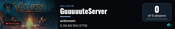 GuuuuuteServer live status badge