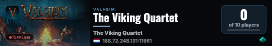 The Viking Quartet live status badge