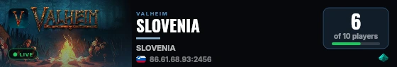 SLOVENIA live status badge