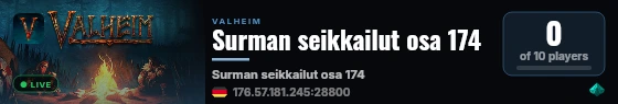 Surman seikkailut osa 174 live status badge