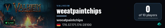 weeatpaintchips live status badge
