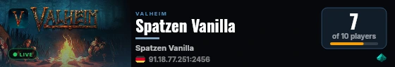 Spatzen Vanilla live status badge