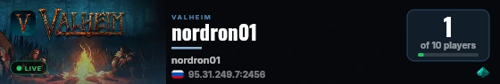 nordron01 live status badge