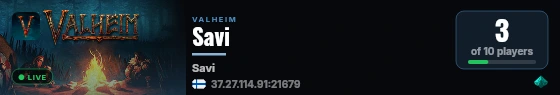 Savi live status badge