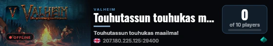 Touhutassun touhukas maailma! live status badge