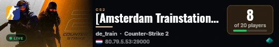 [Amsterdam Trainstation] ★FFA-DM★ by -=WarmupServer=- live status badge