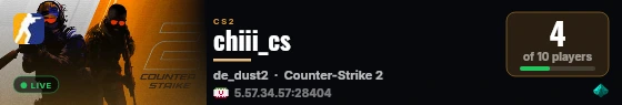 chiii_cs live status badge