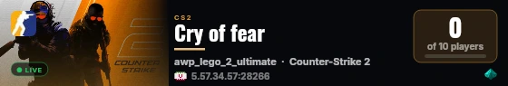 Cry of fear live status badge