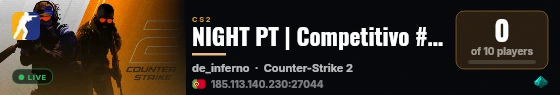 NIGHT PT | Competitivo #14 [todos os mapas] | Skins Grátis live status badge