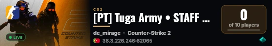 [PT] Tuga Army • STAFF PICKS live status badge
