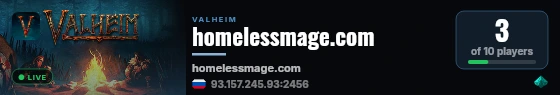 homelessmage.com live status badge