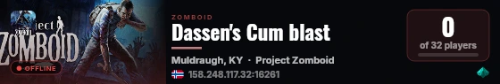 Dassen's Cum blast live status badge