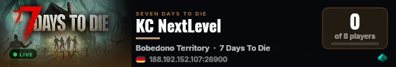 KC NextLevel live status badge