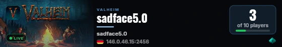 sadface5.0 live status badge