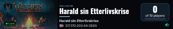 Haralds Etterlivskrise live status badge