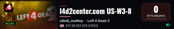 l4d2center.com US-W3-8 live status badge