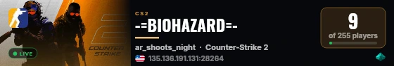 -=BIOHAZARD=- live status badge