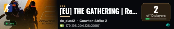 [EU] THE GATHERING | Retake #1 | !rank | !discord | Season Rewa live status badge