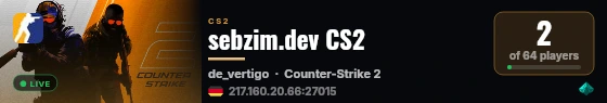 sebzim.dev CS2 live status badge