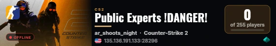 Public Experts !DANGER! live status badge