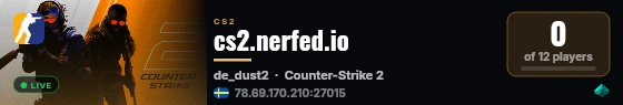 cs2.nerfed.io live status badge