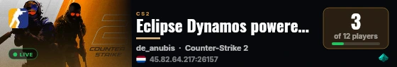 Eclipse Dynamos powered by PRACC.COM live status badge