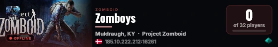 Zomboys live status badge