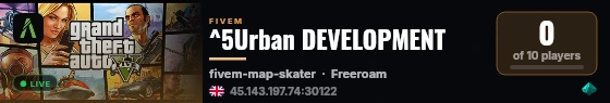 ^5Urban DEVELOPMENT live status badge