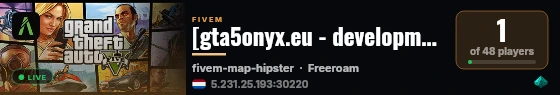 [gta5onyx.eu - development] gta5onyx live status badge