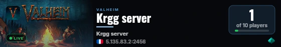 Krgg server live status badge
