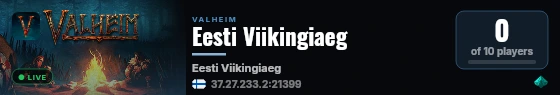 Eesti Viikingiaeg live status badge