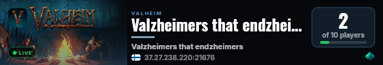 Valzheimers that endzheimers live status badge